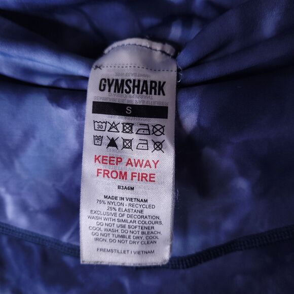 Gymshark Elevate Leggings Small Lakeside Blue Spray Dye - Picture 4 of 9